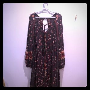 FREE PEOPLE MAXI W/slip. Size L